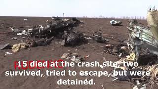 WW3: The first video from the crash site of a downed helicopter in the sky over Mariupol #short