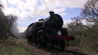 BR Standard Class 4 Tank No.80136  northbound light engine at Green End [NYMR 2019]