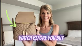 KKXIU Quilted Leather Backpack Purse REVIEW