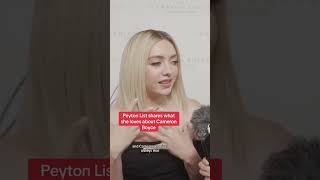 Peyton List on Cameron Boyce