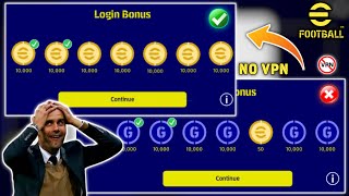 Change your login bonus and get 10,000 my club coins in every 3 months | efootball 2023 mobile