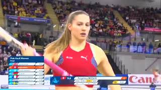 Angelica Moser ! Women's pole vault #polevault