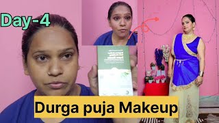 Navratri Series Makeup look day-4/Durga ✨️puja Makeup tutorial step-by-step budget-friendly