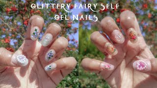 glittery fairy self gel nails 🧚‍♀️  | ft born pretty gel