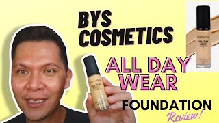 BYS COSMETICS ALL DAY WEAR FOUNDATION | mike88 vlogs