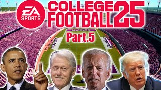 The Presidents Play College Football 25!!!