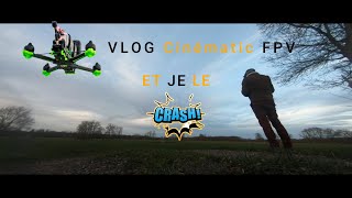 CINEMATIC DRONE FPV - Premier VLOG - ET JE CRASH / smooth flight