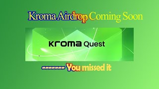 Kroma Airdrop Completed now wait for the airdrop #Kroma #KromaAirdrop #Airdrops