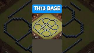 TH13 WAR BASE⬆️⬆️⬆️ CLICK THE TITLE TO GET LINKS #shorts