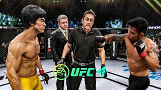 Bruce Lee vs Ray Borg - EA Sports UFC 4 - Bruce Lee Fight Club 🔥🐲