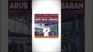 WOW!😱 1,2 Juta Orang Gunakan Transportasi Publik saat Arus Balik Lebaran!🔥#shorts #short