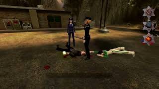 POSTAL 2 cop kicking tazed bystander to death then teleports