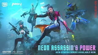 PUBG MOBILE: The new POWER4 series is HERE! ⭕ Neon Assassin's Power has been activated #TRAiLER #HD