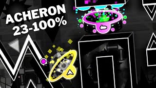 (TOP 2) ACHERON 23-100 l New Hardest Progression #17 l Geometry Dash 2.206