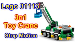 Lego 31113 3in1 Toy Crane Truck Unbox and Stop Motion