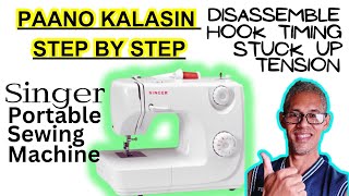 Singer Prelude Portable Sewing Machine Repair. Stuck Up Loose Tension Timing Tutorial. Basic Repair.