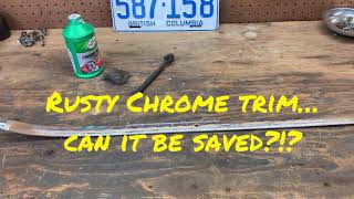 Polishing rusty chrome… will it work?