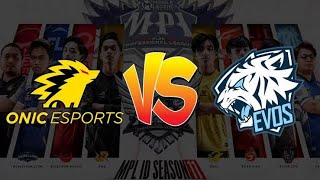 ONIC VS EVOS ESPORTS IN 2ND GAME MPL S13 | MLBB