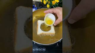 2 Minutes Viral Breakfast Recipe | Half Fry Egg | Bread | bread & egg #youtube #shorts #ytshorts