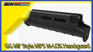 [GG] MP Style MP5 M-LOK Handguard [For Tokyo Marui MP5 NGRS / GBB Series][BLK]