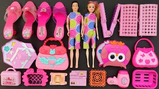 Most satisfying unboxing with modern  barbie doll family makeup toys | Hello kitty toys | ASMR video