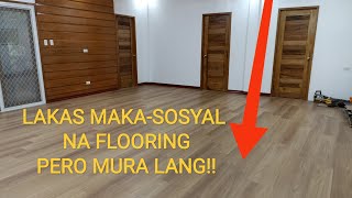 STONE PLASTIC COMPOSITE (SPC) FLOORING...MURA PERO SOSYAL ANG DATING #flooring #diy #diycrafts