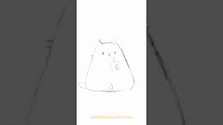 Rough hand drawn cat animation