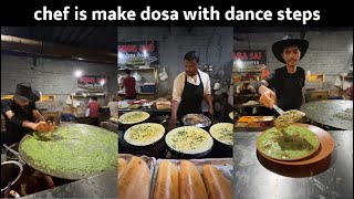 Chef Is Make Unique Dosa with Dance Steps