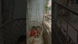 cute baby girls🥰🥰 swing