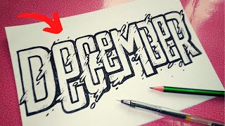 DECEMBER LETTERING DESIGN - The Letter Dude