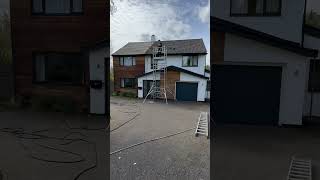 A recent roof clean #satisfying#cleaning#howto#pressurewashing#jetwashing#satisfyingvideo#timelapse