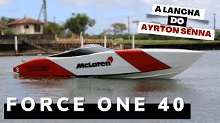 ESSA LANCHA FOI INSPIRADA NO AYRTON SENNA - FORCE ONE 40 - Yacht Consulting