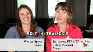 Meet The Dog Trainer: Whitney Spence | DogBoy's Dog Vlog