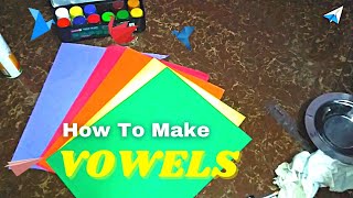 How to make Vowels with some crafting supplies! I Reeni I Tamil Craft