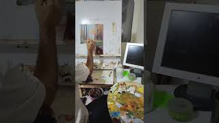 کارگاه نقاشی بابام.#روزمرگی #هنرمند #art #artist #life #shortvideo