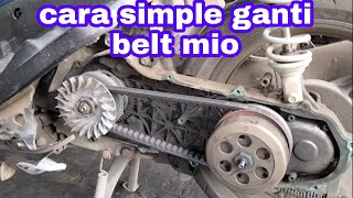 Belajar ganti belt mio