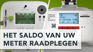 ORES - Het saldo van uw meter raadplegen