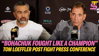 Tom Loeffler and Manny Robles POST FIGHT press conference as Serhii Bohachuk BEATEN by Vergil Ortiz