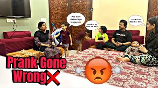 Prank On Haider😂 || PRANK GONE WRONG❌😳|| Family Vlogs ||