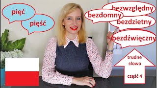 LEARN POLISH: TRUDNE SŁOWA, CZĘŚĆ 4 (DIFFICULT WORDS, PART 4)/ ENGLISH SUBTITLES