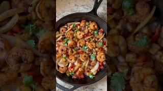 Skillet Shrimp Fajitas