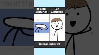 On a roll- Original Animation VS Mine! (Orig: @raxdflipnote )