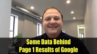 Some Data Behind Page 1 Results of Google