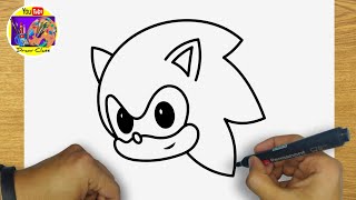 HOW TO DRAW BABY SONIC STEP BY STEP  | DRAWING BABY SONIC TUTORIAL