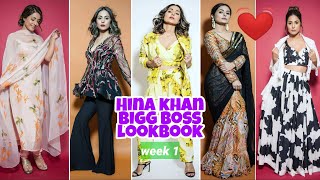 Hina Khan Bigg Boss Look Book For Week 1 in Bigg Boss14 l Hina Khan Style In BB14