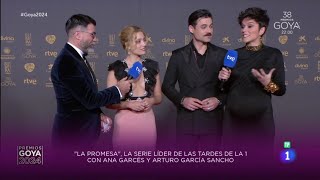 La Promesa - Entrevista Ana Garcés y Arturo G. Sancho en los Premios Goya