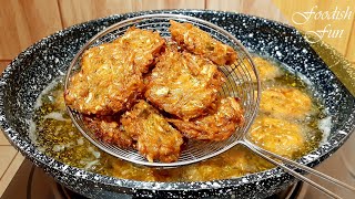 ১০ মিনিটে তৈরি মুচমুচে বাঁধাকপির পাকোড়া | Easy Crispy Cabbage Pakoda Recipe | Badha kopir Pakora