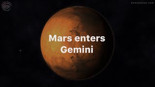 Mars enters Gemini