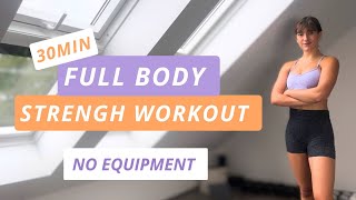 30min Full Body Workout - No Equipment Home Workout