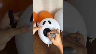 👻 DIY Halloween Balloons Craft!  #shorts